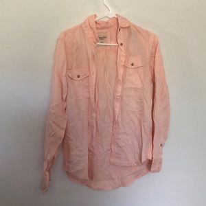 American eagle blush button up